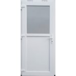 Usa PVC Termopan, 6 camere, 40% sticla, 700x2100mm, Alb, interior/exterior