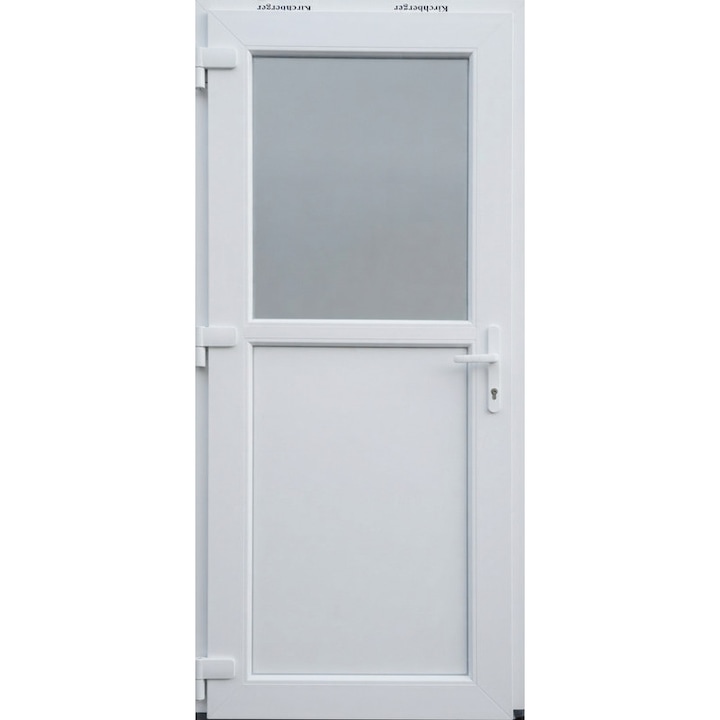 Usa PVC Termopan, 6 camere, 40% sticla, 700x2100mm, Alb, interior:exterior 1 Usa PVC Termopan, 6 camere, 40% sticla, 700x2100mm, Alb, interior/exterior - imagine 1