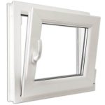 Fereastra PVC, 4 camere, 1 canat, Alb, deschidere oscilobatanta pe partea dreapta, 600x600 mm