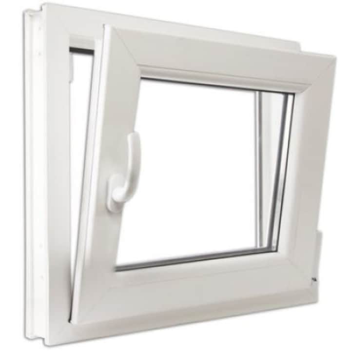 res_0e3886def058c53259c3d69c3f1d7606 Fereastra PVC, 4 camere, 1 canat, Alb, deschidere oscilobatanta pe partea dreapta, 600x600 mm - imagine 1