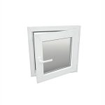 Fereastra PVC, 4 camere, 1 canat, Alb, deschidere oscilobatanta pe partea dreapta, 600x600 mm - imagine 3